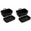Collapsible square Air Fryer silicone pot 2-pack Black 1