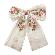 Floral Bow Hair Pin for Women Essential Daily Accessory Versatile Flower