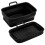 Collapsible square Air Fryer silicone pot 2-pack Black 6