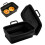 Collapsible square Air Fryer silicone pot 2-pack Black 2