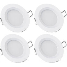 Motorhome Boat 12v 4 X Led Recessed Ceiling Lights, 3w 3200k Dimmable Full Aluminum Downlights p20241126582