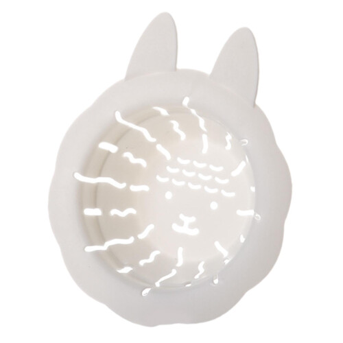 Kitchen Sink Drain Basket AntiClogging Food Catcher Drain Filter Net White Rabbit Ears