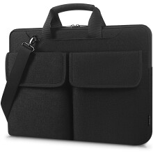 17 Inch Laptop Bag, Multifunctional Briefcase for 1717.3 Inch Laptops, Black