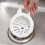 Kitchen Sink Drain Basket AntiClogging Food Catcher Drain Filter Net White Rabbit Ears 2