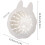 Kitchen Sink Drain Basket AntiClogging Food Catcher Drain Filter Net White Rabbit Ears 4
