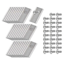 (Silver)30Pcs Compatible For Honda Miimo Robotic Lawn Mower Stainless Steel Replacement Blades, 39.2x17.5mm