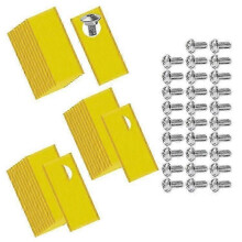 (Gold)30Pcs Compatible For Honda Miimo Robotic Lawn Mower Stainless Steel Replacement Blades, 39.2x17.5mm