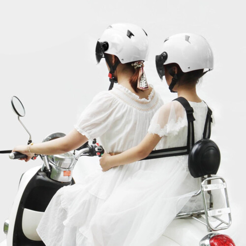 Child Motorcycle Harness Adjustable Polyester Seat Belt For Kids Riding Secure Biking Strap 1