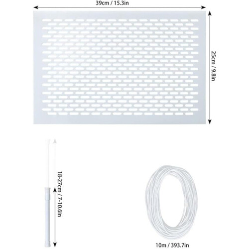 Robust leaf protection net for pool skimmer to block debris and optimize pool drainage 1