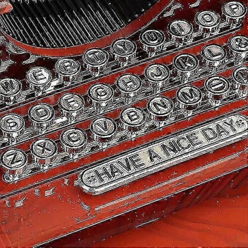 Mini Retro Style Typewriter Clockwork Music Box 2