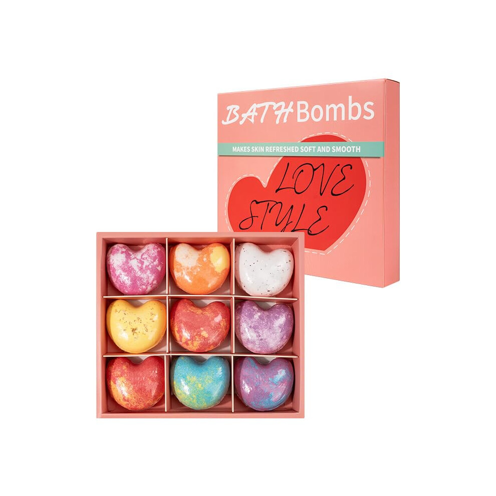 Lavender Floral And Fruity Scent Bath Bombs Gift Set, 6 Vegan And Cruelty-Free Bath Bombs For Men, Women, Boys, Girls