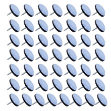 Glissières de pieds de Table et de chaise, 50 pièces,-19MM