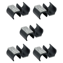 10Pieces Sturdy Plastic Felt Pad for Cantilevers Chairs-25mm