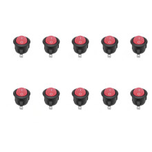 Pack de 10 interrupteurs à bascule robustes avec-Rouge