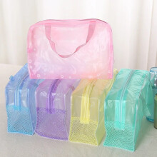 Wasserdichte PVC-Reisetasche Transparente Organizertasche mit Reißverschluss für Kleidung Toilettenartikel Gepäcktasche Koffer Tasche BH Cosme