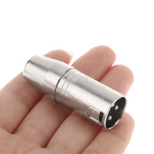 3-poliger XLR-zu-3,5 mm weiblicher Stereo-Audioanschluss, Mikrofonadapter, Koppler für Mischgeräte, Verstärker, Kopfhörer, Gitarren, Effekte,