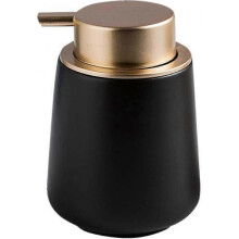 Ceramic Soap Dispenser, Hand Dish Soap Lotion Dispenser ,Hand Pump Lotion Container for Home Kitchen Bathroom (Matte Black)