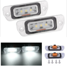 2x weißes LED-Kennzeichenlicht für Mercedes-Benz ML GL R-Klasse W164 W251 und