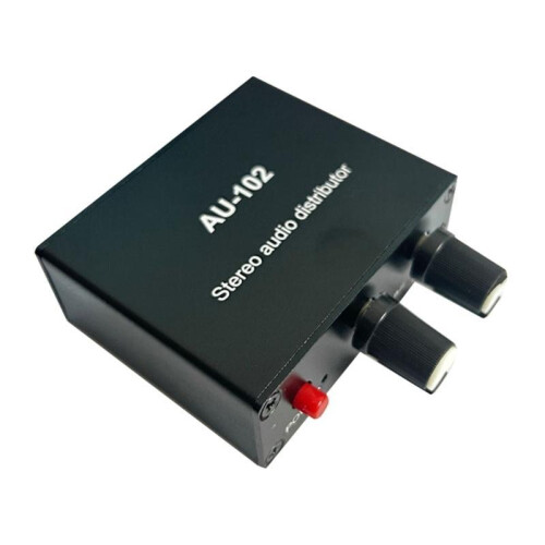 Auditory Splitter Box 2 Channel Sound Distributor 1x2 auditive Verteilung 2