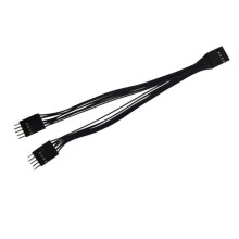 1Pcs Desktop-Ein-/Ausschalten Dual-Control-Kabel PC-Mainboard-Schalter Jumper 9-poliger 1-zu-2-Leitungssplitter-Schalter