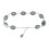 (Large,Silver)Concho Chain Belt with Turquoise (Women) 1