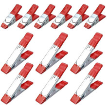 Metal Spring Clamp 12 Pcs Rubber Coated Metal Spring Clamp 50mm/100mm Metal Clamps