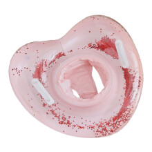 Heart Shaped Inflatable Pool Float Swimming Ring Durable PVC for Adults and Kids