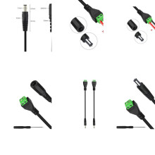 Qualitätskabel DC5521 Verlängerungskabel 22AWG Terminalstecker für CCTV-Kamera
