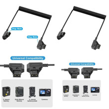 Professionele D Tap naar V Lock Dubbele Uitgang 12V-24V Video Voedingsadapter Kabel