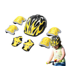 Kids Protective Gear Set ImpactResistant Toddler Knee Pads 5355 cm Bike Helmet Breathable Skateboard Pads Yellow