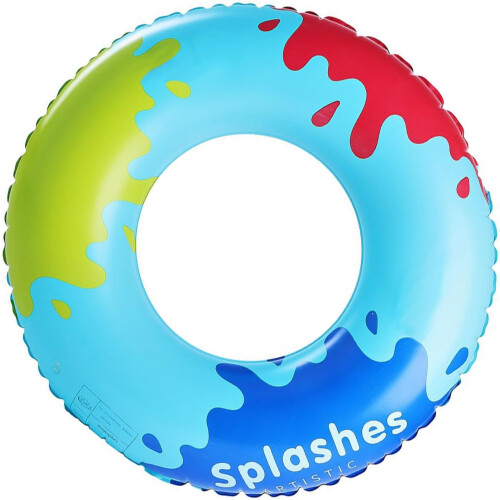 Colorful Pattern Inflatable Swimming Rings for Pool and Beach Fun with Enhanced Durability 1