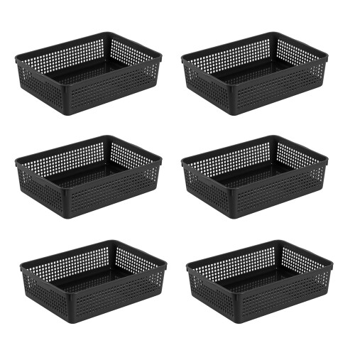Efficient Organizing Baskets, Classroom Office Kitchen Bathroom Storage Solutions, Plastic Organizing Baskets for Practical Storage Needs
