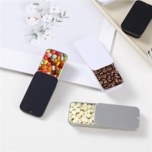 30 Stücke mit Schiebedecke Blechbehälter Mini-Metall-Blechboxen Aufbewahrungsboxen mit Deckel für kleine Gegenstände (Schwarz, Weiß, Silber)