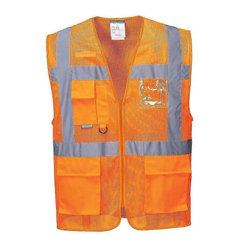 (L,Orange)Mens Athens Safety Hi-Vis Vest New Arrival 2