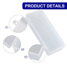 Plastikkoffer Aufbewahrungsbox Kosmetik Bastelohrring Klarer Behälter Schmuck Organizer Schreibwaren Transparente Perle