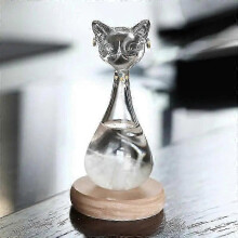 Storm Glass Weather Predictor Anderson Cat Barometer Forecaster Weather Station Cloud Storm Crystal Weather Forecast Bottle-Good New Arrival