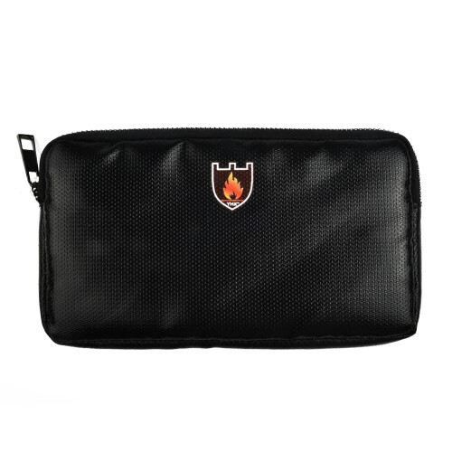 Fettwal 2 Pièces Sacs à Documents Ignifuges - Protection Feu & Eau Pour Objets De Valeur 38x28cm + 20x13cm