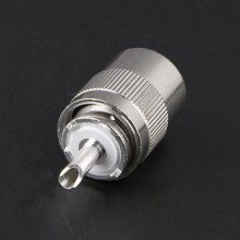 UHF-männlicher PL259-Stecker-Lötzinn RG8 RG213 LMR400 7D-FB-Kabelstecker Silber