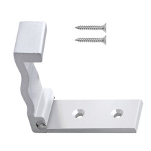 Wall Mounted Folding Clothes Hook Wall Hook Concealed-Silver