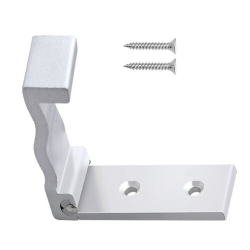 Wall Mounted Folding Clothes Hook Wall Hook Concealed-Silver