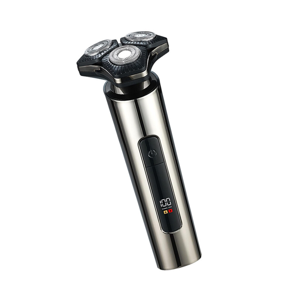 Portable Electric Shaver with Three Heads IPX7 Efficient Beard Trimmer Rechargeable Electric Beard Trimmer