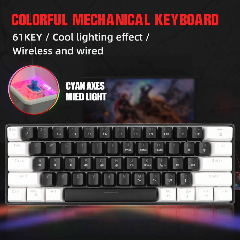 Mechanische Tastatur Mit 61 Tasten, Blauer 7465065060865