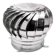 Stainless Steel Rotating Chimney Hood Spinner Anti Downdraft Easy Fit Rotating Chimney Hood 100mm 150mm
