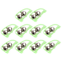 Double Bells Alarm 10Pcs Set For Lake And River Fishing Gear, Arched Glow Night Indicators, Easy Installation