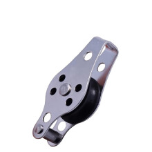 Stainless Steel 316 Pulley 60mm Rope Pulley Block Nylon Sheave Single Lashing Eye For 2mm8mm Rope