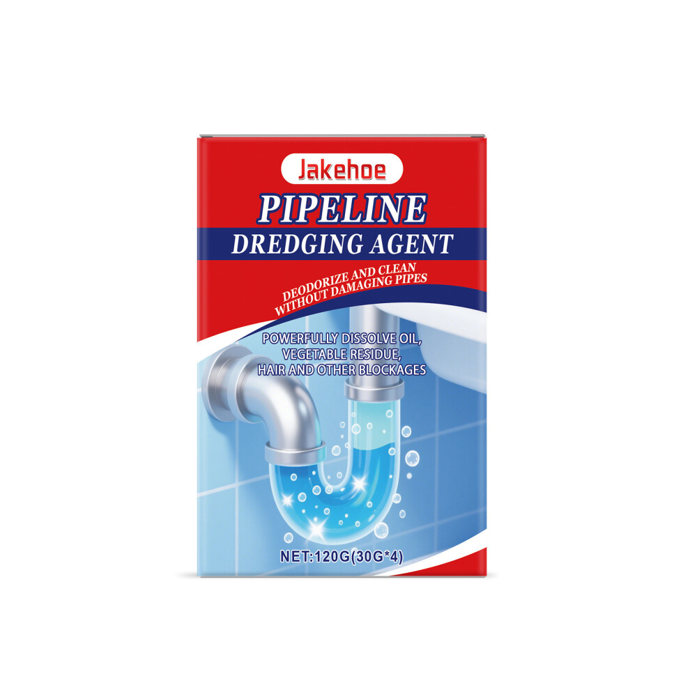 (120G) Pipe Dredging Powder, Kitchen Bathroom Floor Drain Drain Pipe Deodorizing Household Cleaning Dissolving Powder 6953842820838