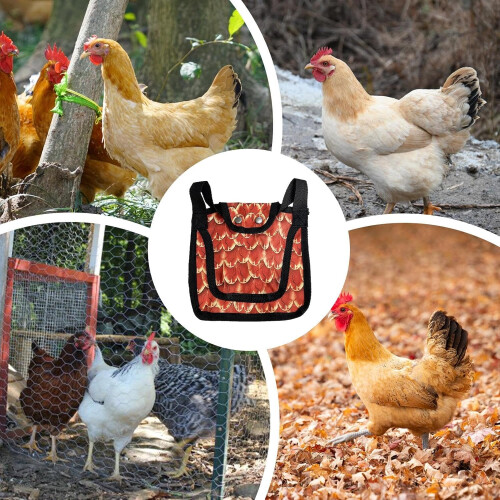 Chicken saddle, feather protection for back and sides, full coverage, breathable, lightweight. 2