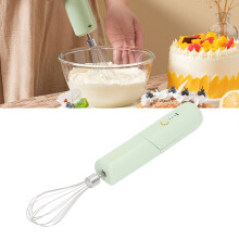 Green Cordless Electric Hand Mixer, 3 Gears, 1200mAh Lithium Battery