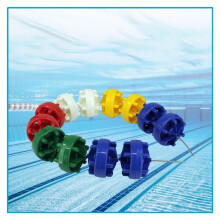 Swimming Pool Safety Rope with Floats and Stainless Steel Hooks for Quick Lane Separation 16.4ft