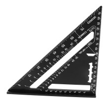 7-Zoll-Aluminium-Dreiecklineal, 90 & 45 Schreinerwinkel für Holzarbeiten